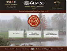 Tablet Screenshot of cozinememorial.com